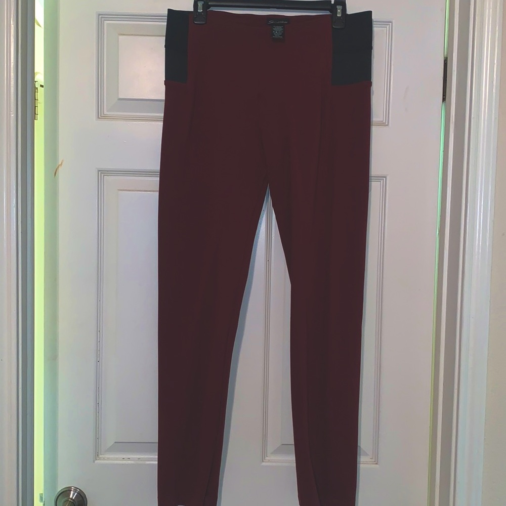 Pull on burgundy pants